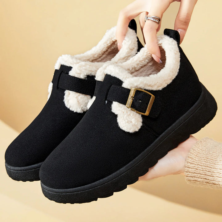 Women’s Winter Ankle Boots with Fur – Warm & Casual 2025