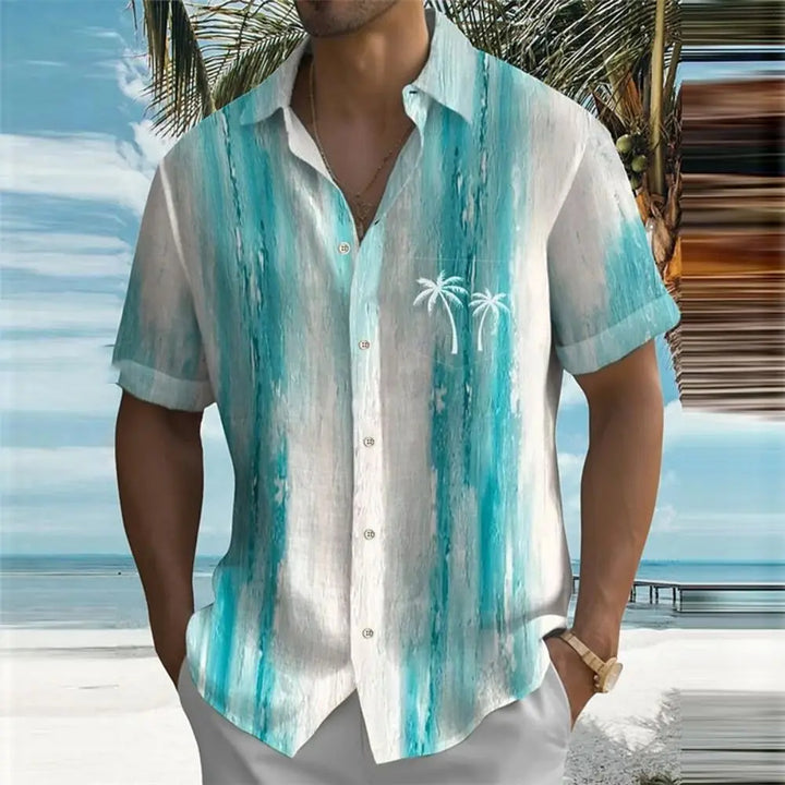 Hawaiian Shirts For Men Short Sleeve Tops New Coconut Treeo Graphic 3d Shirt Fashion Streetwear 5XL Summer Clothing Men's Blouse