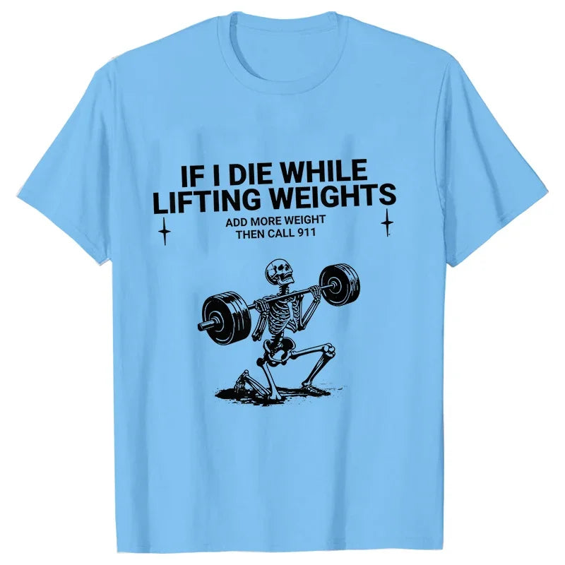 Gym Workout T-shirts for Men Clothing Funny Weightlifting Tshirts Short Sleeve Tops Clothes Fitness Exercise Tee Shirts Homme