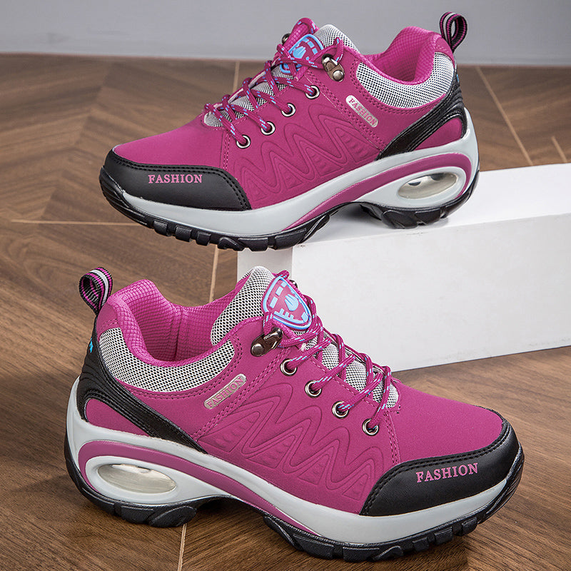 Women’s Waterproof Platform Sneakers – Outdoor Hiking & Running Shoes