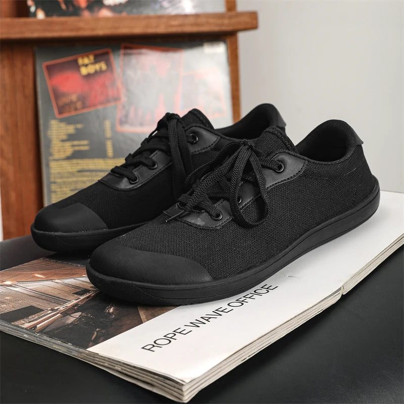 New Minimalist Shoes for Men Wide Toe Barefoot Zero Drop Shoes Casual Breathable Mesh Lightweight Walking Sneakers Man
