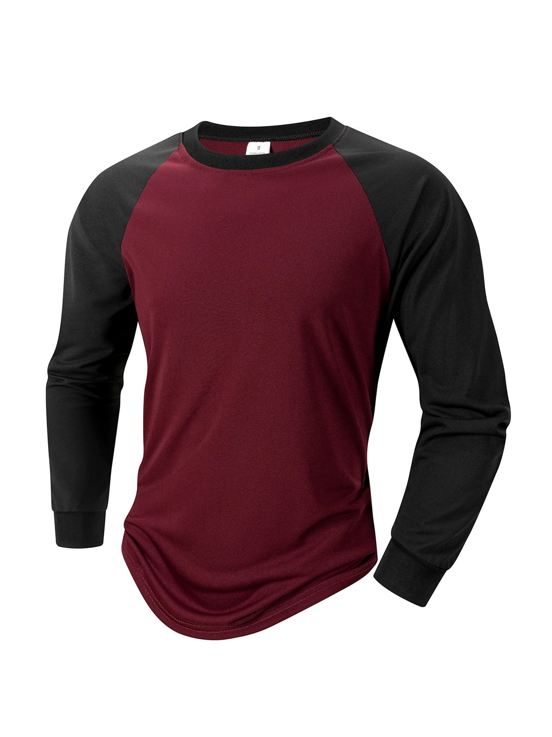 T Shirt for Men O-neck Casual Long Sleeve T-shirts Solid Color Men's Clothing Full Length Sleeve for Spring Summer Undershirts