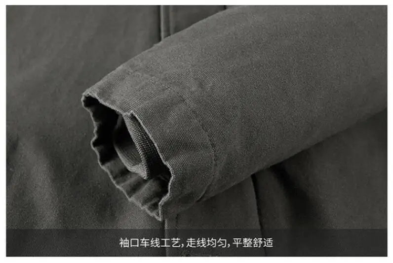 Men’s Hooded Winter Jacket – Warm Casual Fleece Bomber Parka, Up to 4XL