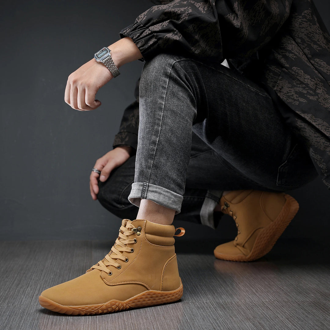 Men’s Wide Barefoot Shoes – Minimalist Outdoor Trail Running & Walking, Water-Resistant Non-Slip