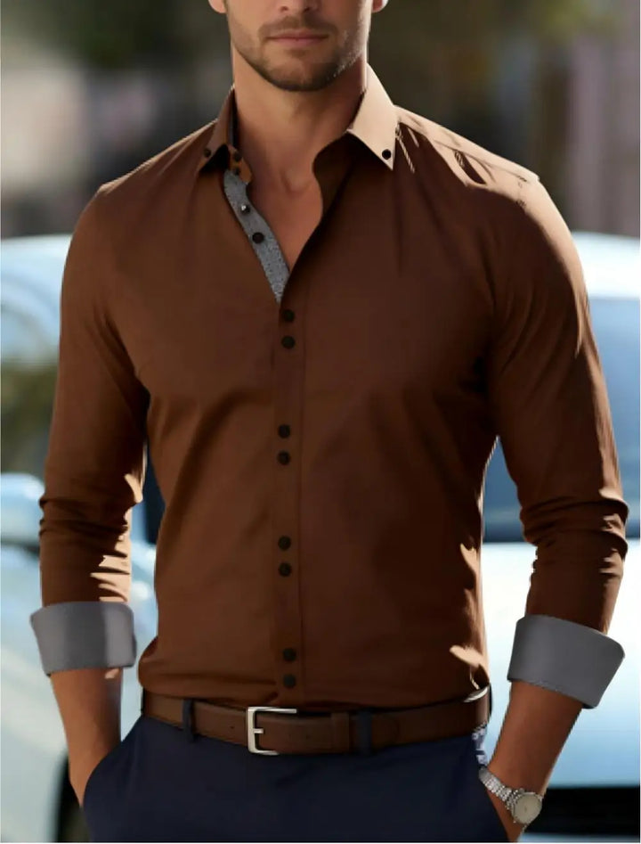 New Casual Men's Shirts Are Fashionable and Elegant, Suitable for Outdoor Wear, Flat Shirts, and Fashionable and Elegant Summer
