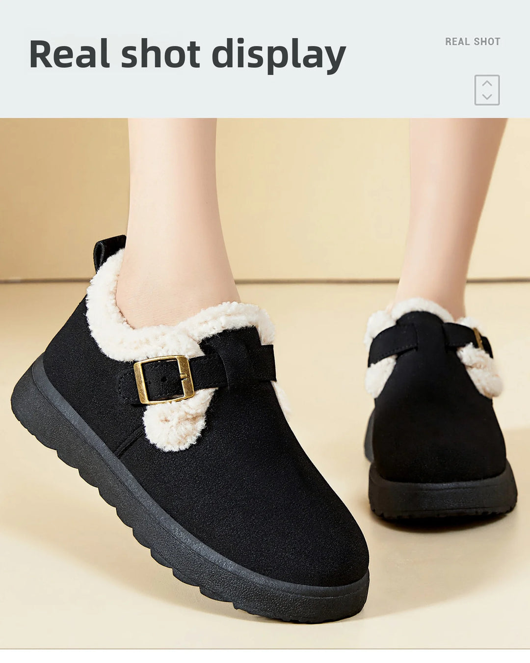 Women’s Winter Ankle Boots with Fur – Warm & Casual 2025