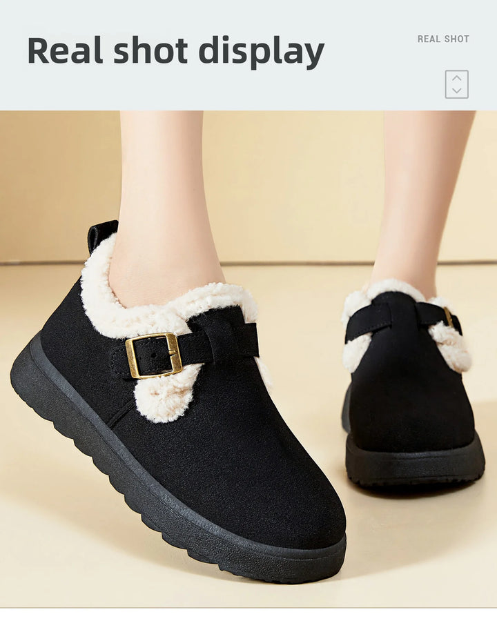 Women’s Winter Ankle Boots with Fur – Warm & Casual 2025