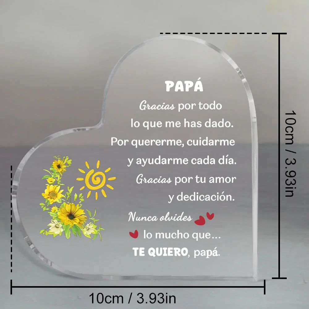 Acryl-Andenken für spanische Väter