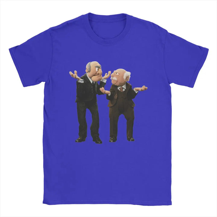 Statler And Waldorf Men's T Shirts Awesome Tee Shirt Short Sleeve O Neck T-Shirts Pure Cotton Party Clothes