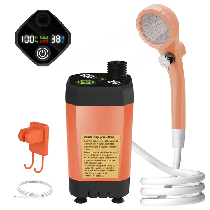 ShowerPro™ Outdoor-Camping-Set – Intelligentes digitales Duschset