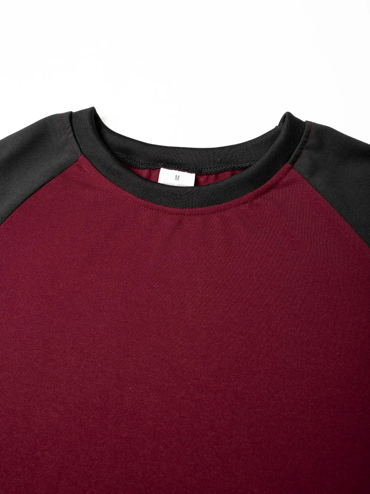 T Shirt for Men O-neck Casual Long Sleeve T-shirts Solid Color Men's Clothing Full Length Sleeve for Spring Summer Undershirts