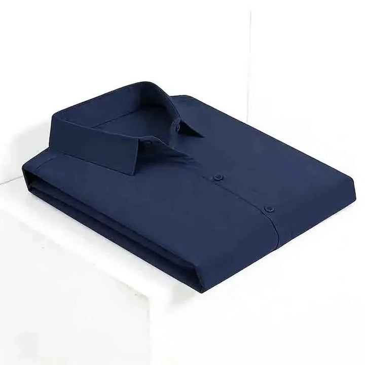 Men's Black Short Sleeve Dress Shirt Slim Fit Non-iron Formal Business Button Down Shirt for Office