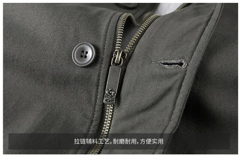 Men’s Hooded Winter Jacket – Warm Casual Fleece Bomber Parka, Up to 4XL