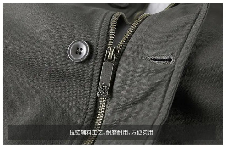 Men’s Hooded Winter Jacket – Warm Casual Fleece Bomber Parka, Up to 4XL