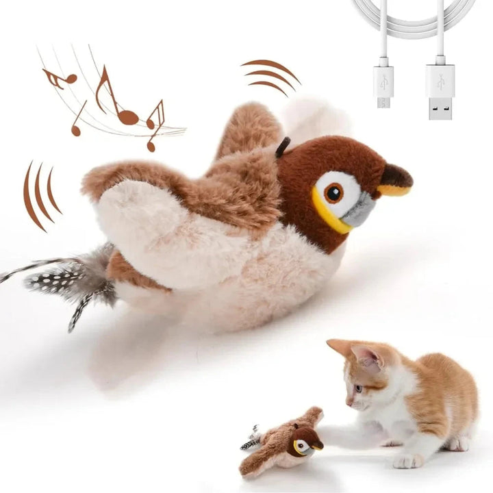 PetFun™ Interaktiver Katzenminze-Vogel