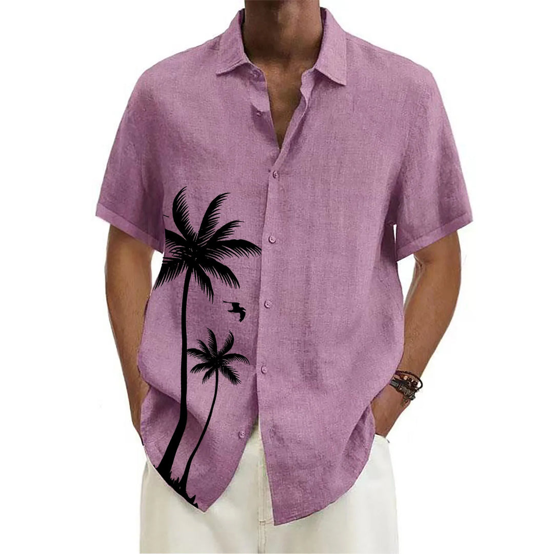 Hawaiian Shirts For Men Short Sleeve Tops New Coconut Treeo Graphic 3d Shirt Fashion Streetwear 5XL Summer Clothing Men's Blouse