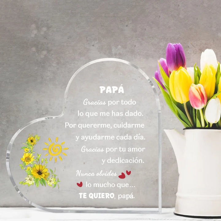 Acryl-Andenken für spanische Väter