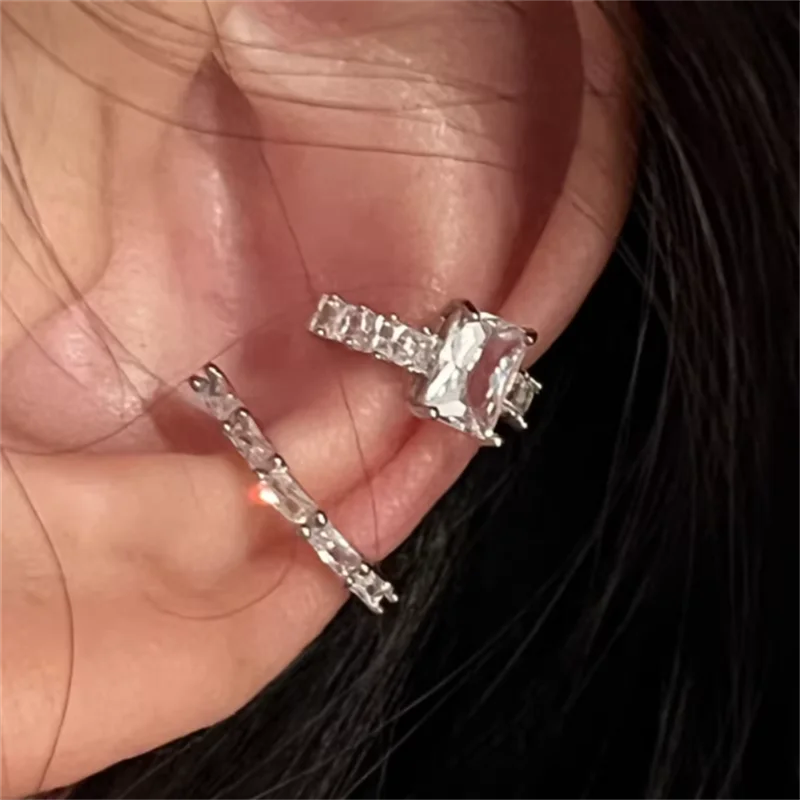 Women’s Crystal Ear Cuff – No Piercing Clip Earrings