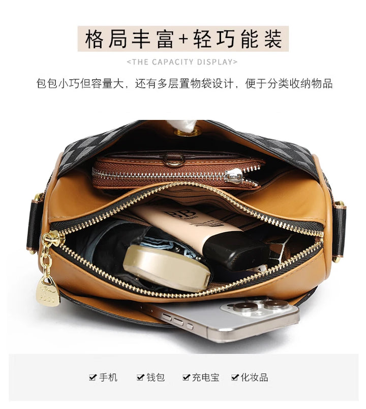 Women’s Shoulder Bag – Small Square Crossbody Satchel Purse