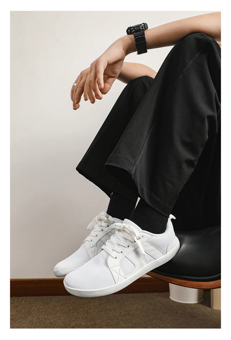 New Minimalist Shoes for Men Wide Toe Barefoot Zero Drop Shoes Casual Breathable Mesh Lightweight Walking Sneakers Man