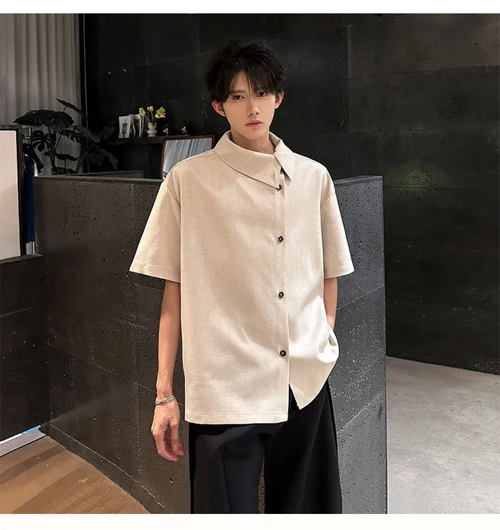 New short sleeve Shirts Men fashion Casual Shirts Personalized Design Lightweight Henley Beach Shirts Hawaiian Shirts Men
