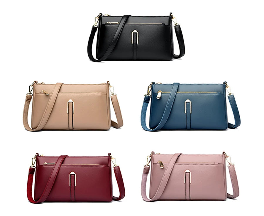 Women’s Luxury Leather Shoulder & Crossbody Bag – Designer 2024