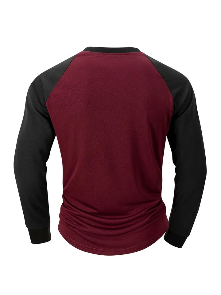 T Shirt for Men O-neck Casual Long Sleeve T-shirts Solid Color Men's Clothing Full Length Sleeve for Spring Summer Undershirts