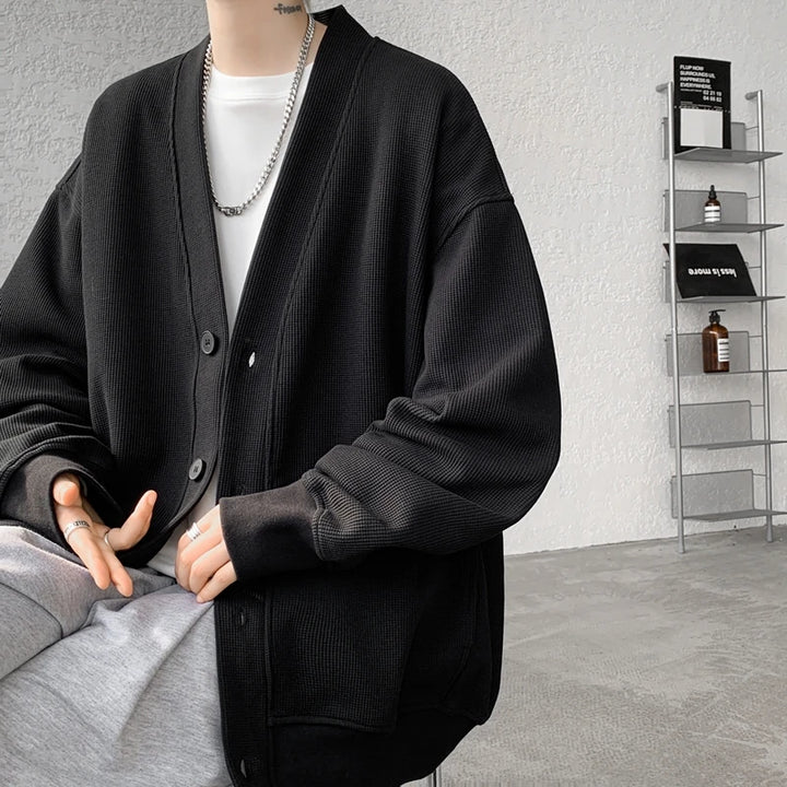 Plus Size Men’s Sweatshirt M–8XL – Heavy Blend Single-Breasted Autumn Jacket