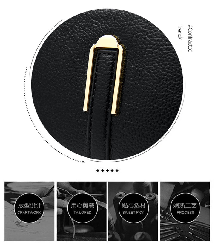 Women’s Luxury Leather Shoulder & Crossbody Bag – Designer 2024