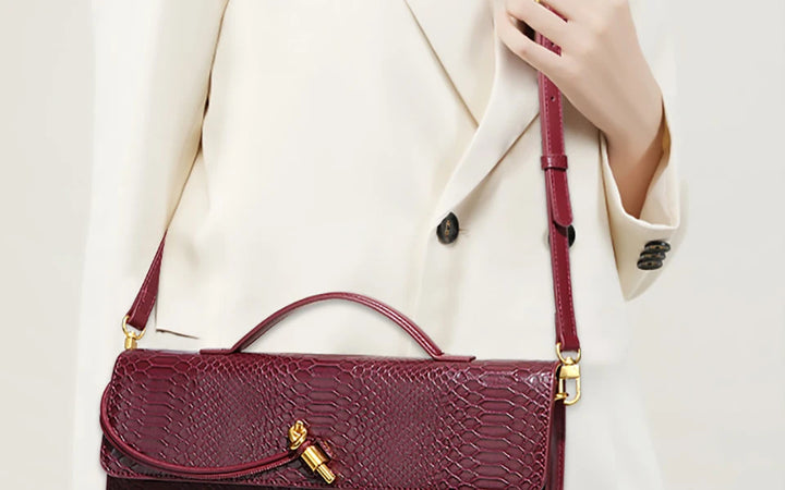 حقيبة يد نسائية جلدية أنيقة وحقيبة سهرة – حقيبة كروس بودي وحقيبة كتف