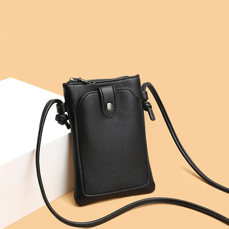 حقيبة كتف وحقيبة كروس نسائية من الجلد الصناعي - سعة كبيرة