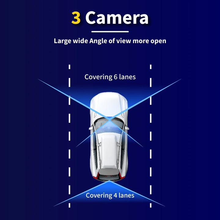 DriveEye™ 3-Kamera-Auto-DVR 1080P FHD Blackbox