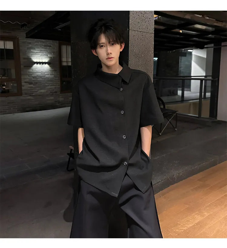 New short sleeve Shirts Men fashion Casual Shirts Personalized Design Lightweight Henley Beach Shirts Hawaiian Shirts Men