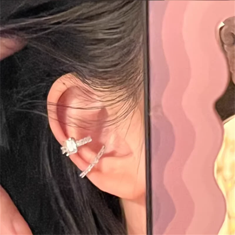 Women’s Crystal Ear Cuff – No Piercing Clip Earrings