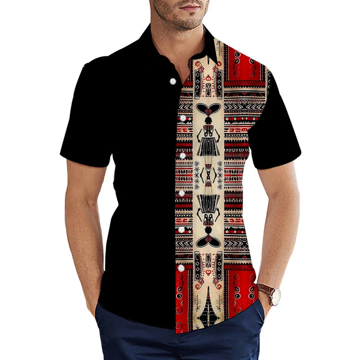 Men's Shirt Summer Casual Fashion Short Sleeved Shirt For Men Loose Breathable Hawaiian Shirt Man Casual Men's Clothing Top