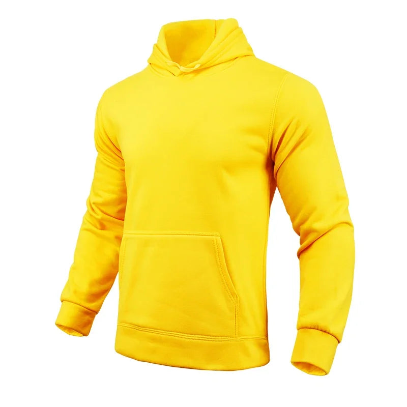 Men’s Hooded Sweatshirt – Sports Casual Fashion, Daily Comfort