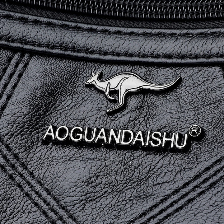 Luxury Women’s Leather Handbag – Multi-Pocket Crossbody & Shoulder Bag 2026