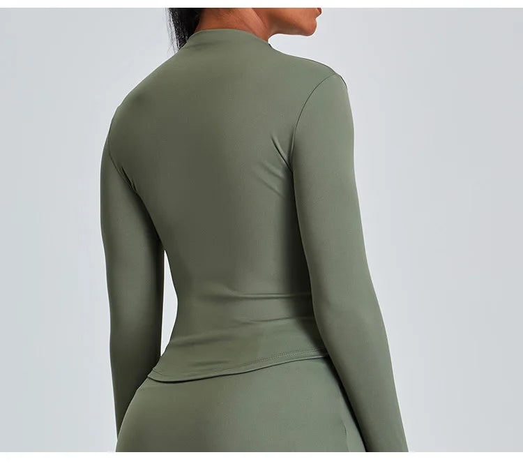 Yoga Shirts For Women Long Sleeve Fitness Long Sleeve Running Gym Clothes Workout Dry Fit Breathable High Elastic Sports Top