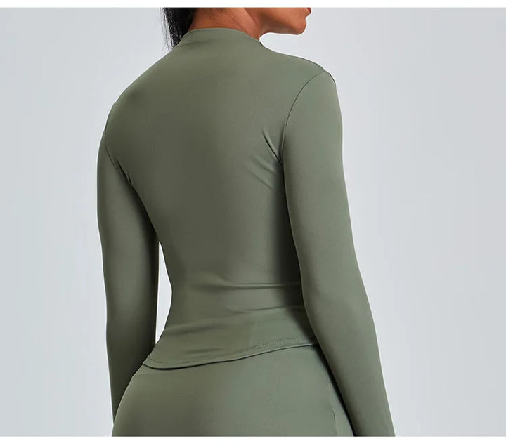 Yoga Shirts For Women Long Sleeve Fitness Long Sleeve Running Gym Clothes Workout Dry Fit Breathable High Elastic Sports Top