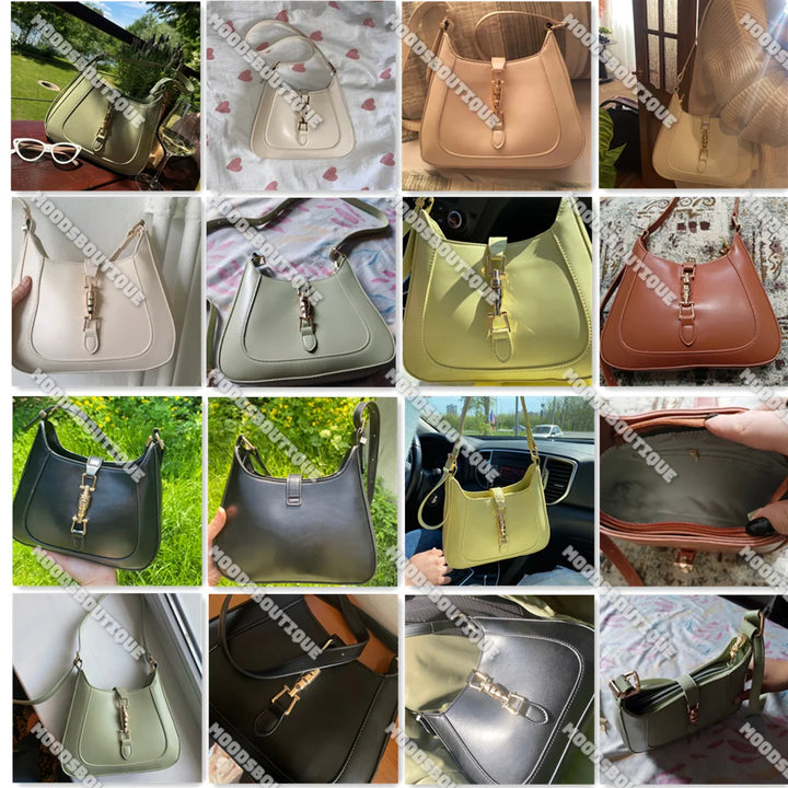 Luxury Designer Women’s Leather Handbag – Shoulder & Crossbody with Dual Straps