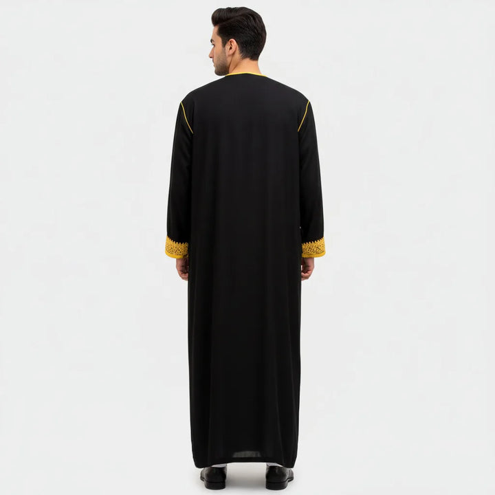 Eid Ramadan Islamic Clothing Men Kaftan Moroccan Kebaya Open Muslim Kimono Turkey Abaya East National Costume For Prayer Clothes
