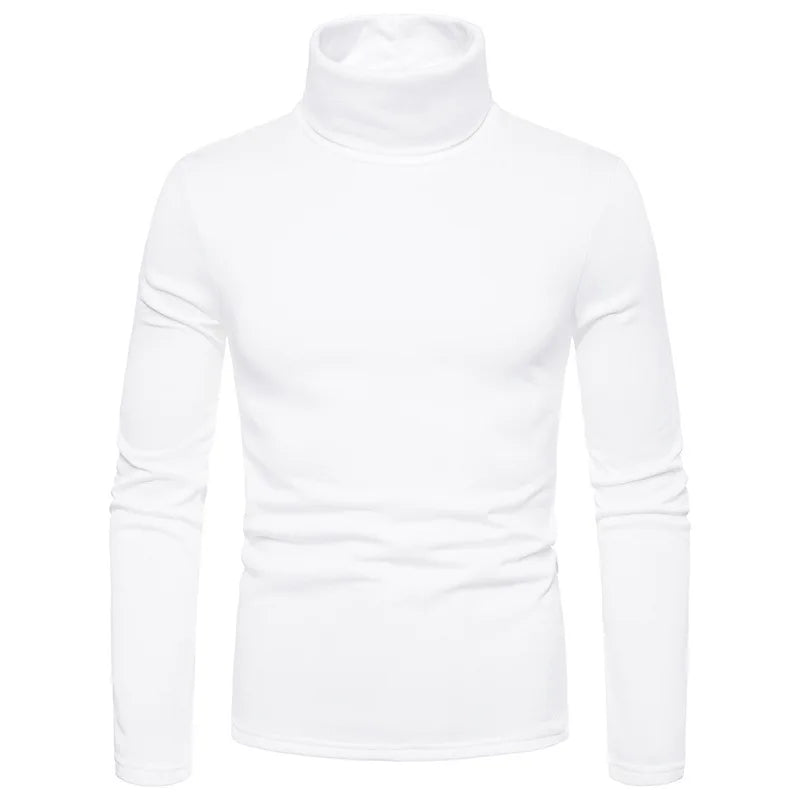 Men Turtleneck Sweater Design Long Sleeve Shirt top
