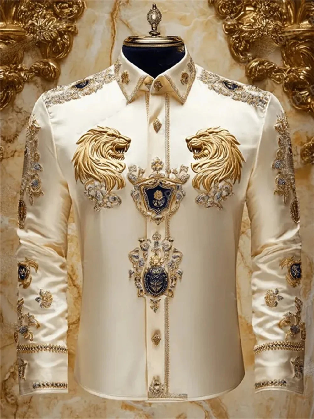 Men's Long Sleeved Shirt, High-Definition Printed Clothing, Outdoor Leisure Vacation, Luxury, Fashionable, High-Quality Designer