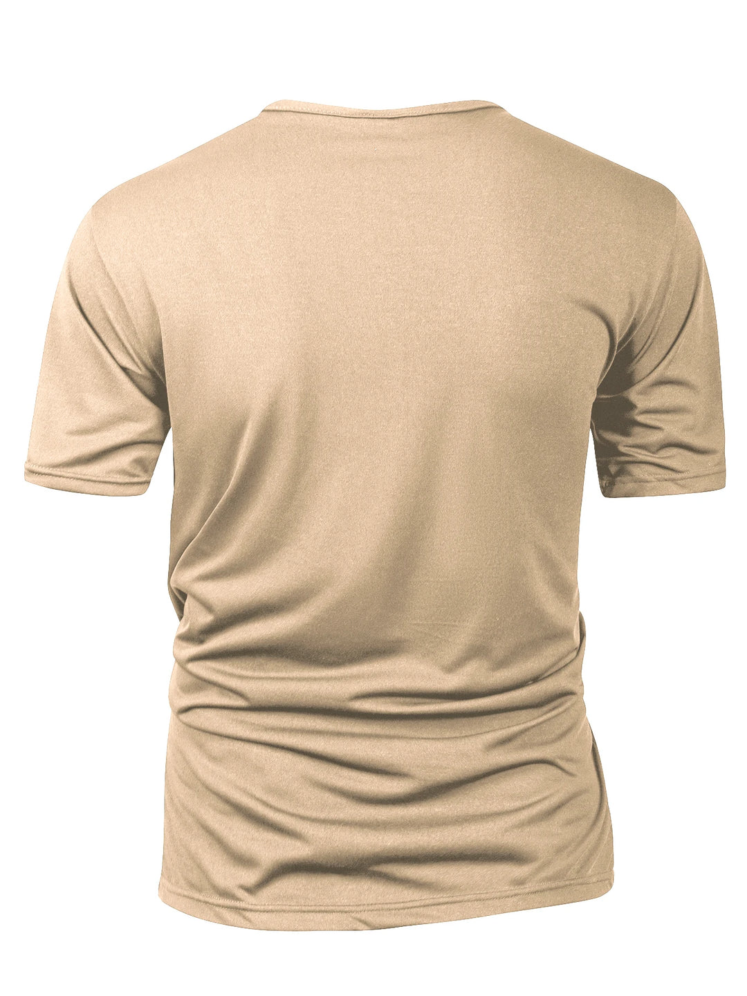Summer Men Henley Collar T-shirts Button Slim Casual Male Solid Color Short Sleeve Men Sports T-shirt Polo shirt Tops