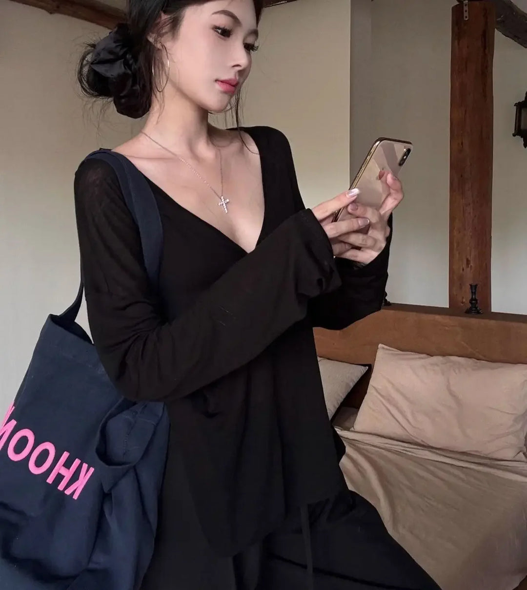 Tops Woman Korean Fashion With Sleeves Plain Long Sleeve T Shirt for Women Clothing Female Sale Cheap Clothes Y2k Korea Style